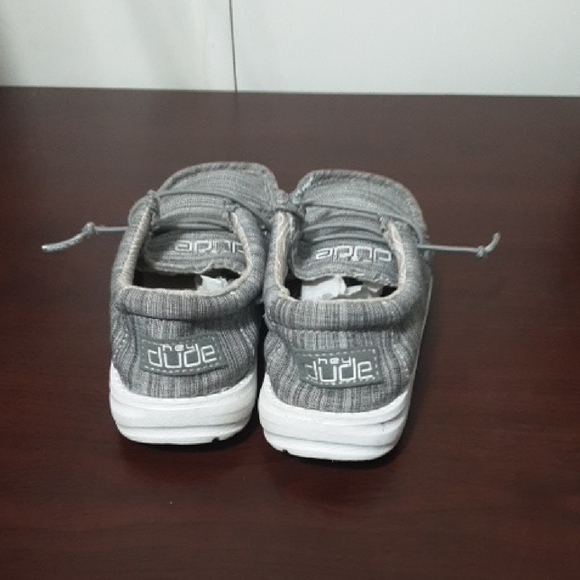 Hey Dude Wally Toddler K10 Gray Casual Slip-On Shoes - Picture 3 of 6